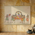 Vishnu Riding a Palanquin Composed of Female Attendants Gangaram Chintaman Tambat poster
