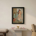 Urvashi apsara leaving for heaven framed poster