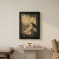 Mohini on a swing framed poster