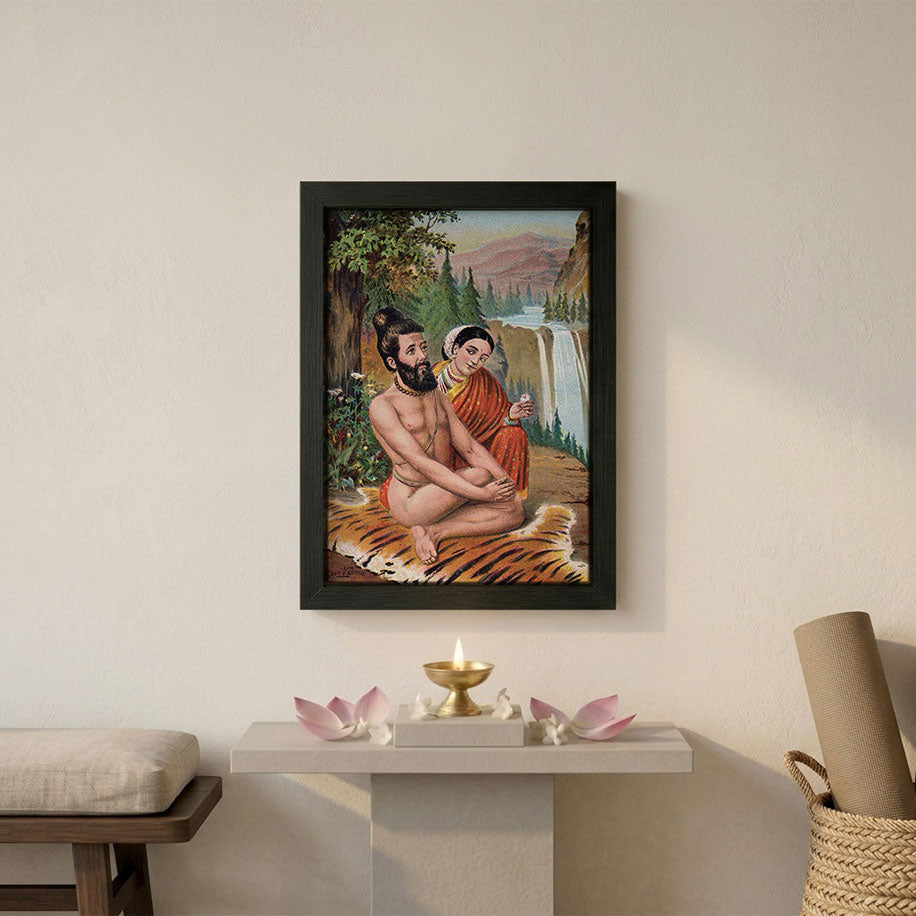 Vishwamitra and Menaka framed poster
