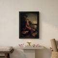 Radha in the Moonlight framed poster