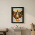 Vishnu on Garuda framed poster