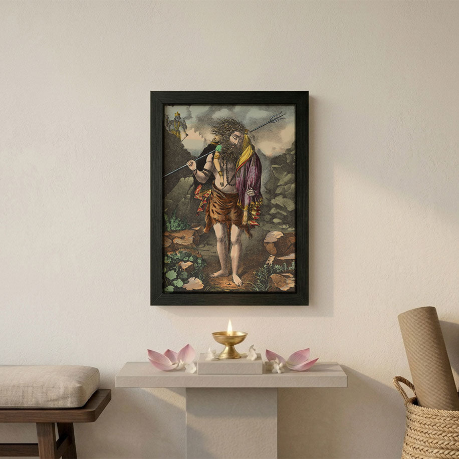 Shiva and Sati framed psoter