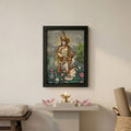 Goddess Sarasvati framed poster